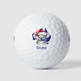 Balles De Golf Koala sur le drapeau australien