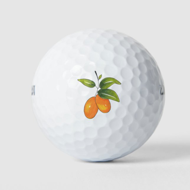 Balles De Golf Kumquats tirés à la main (Devant)