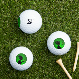 Balles De Golf La femme papillons verts