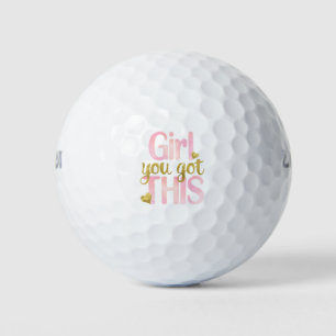 Balles De Golf La Fille Que Vous Avez Totalement Ce Cot Motivatio