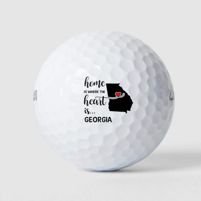 Balles De Golf La maison géorgienne est le coeur (Devant)