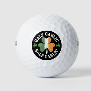 Balles De Golf La moitié gaélique moitié garlick irlandaise itali