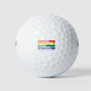 Balles De Golf La science est la vraie matière de vie noire
