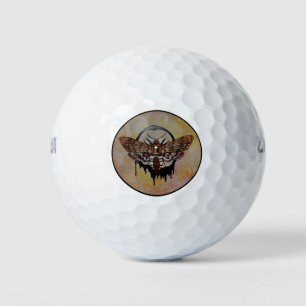 Balles De Golf La teigne de faucon de la tête de mort
