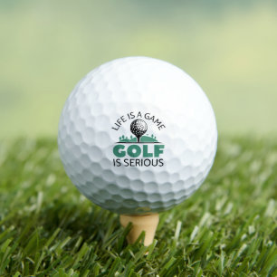 Balles De Golf La Vie Est Un Jeu Le Golf Est Sérieux