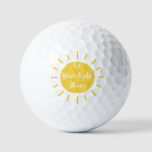 Balles De Golf Laissez Votre Lumière Briller Matthieu 5:16 Boules