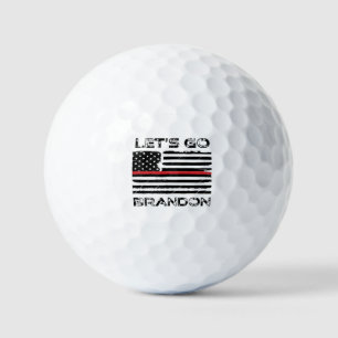 Balles De Golf Laissons aller Brandon Rouge mince ligne Drapeau d