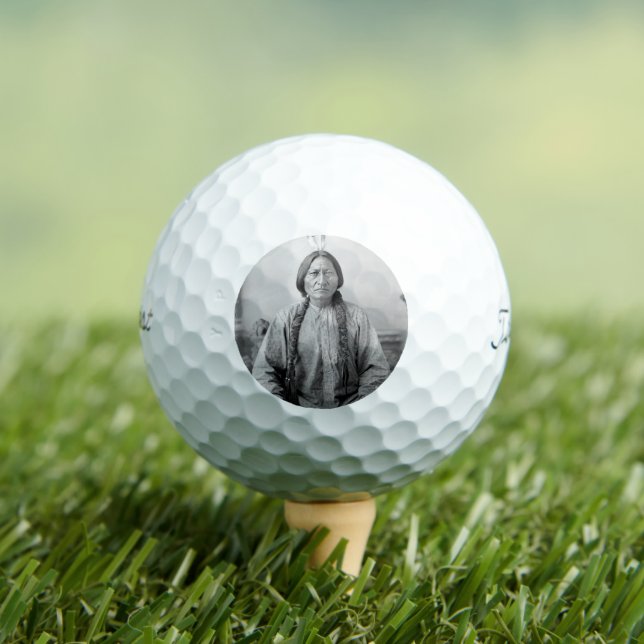 Balles De Golf Lakota Leader assis Bull Amérindien (T-shirt Insitu)