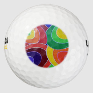 Balles De Golf L'arc-en-ciel colore des boules de golf de