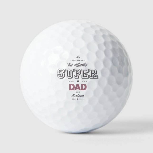 Balles De Golf L'authentique super papa (Recto)