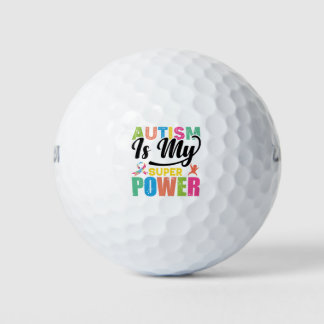 Balles De Golf L'autisme est ma super puissance
