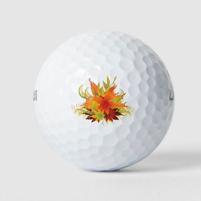 Balles De Golf L'automne part Thanksgiving (Devant)