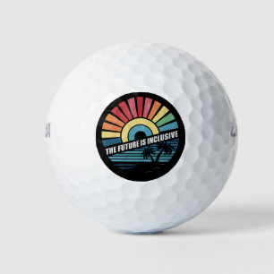 Balles De Golf L'Avenir Est Inclusif Droits Gay LGBT Fierté
