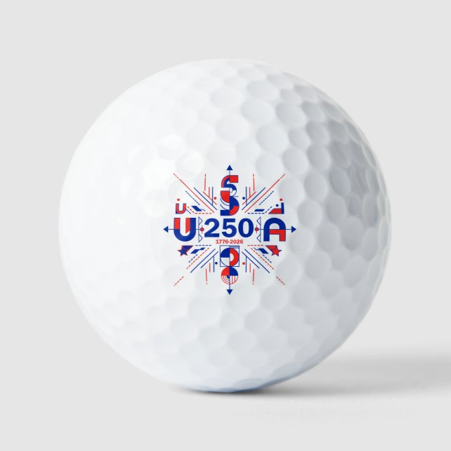 Balles De Golf le 250e anniversaire de l'Amérique (Recto)