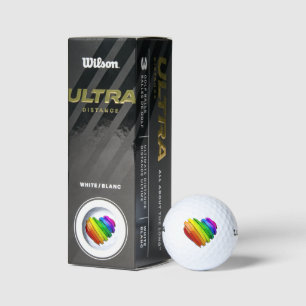 Balles De Golf Le cœur sculptural tridimensionnel de SlipperyJoe 