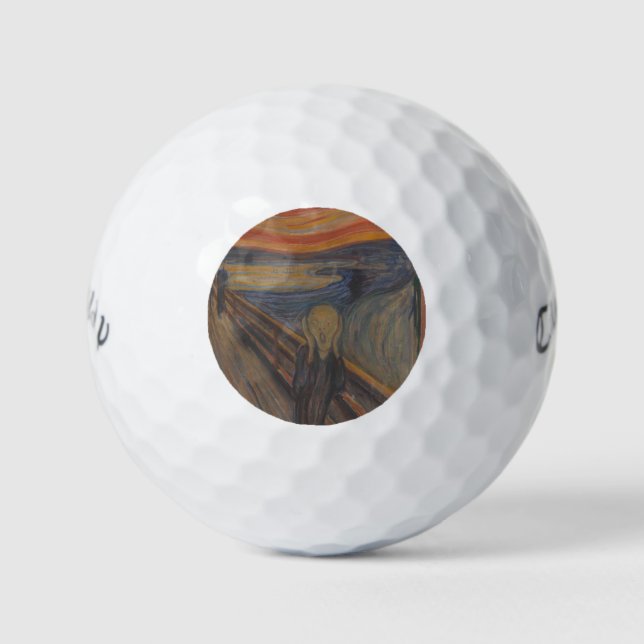 Balles De Golf Le cri de la nature par Edvard Munch 1893 (Devant)