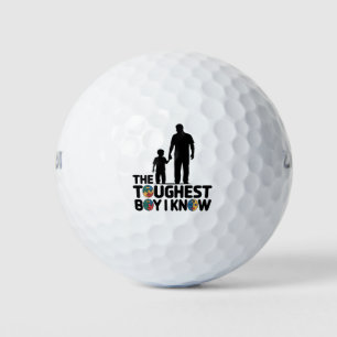 Balles De Golf Le garçon le plus dur que je connaisse Fête des pè