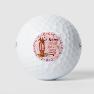 Balles De Golf Le golf est un jeu pour filles