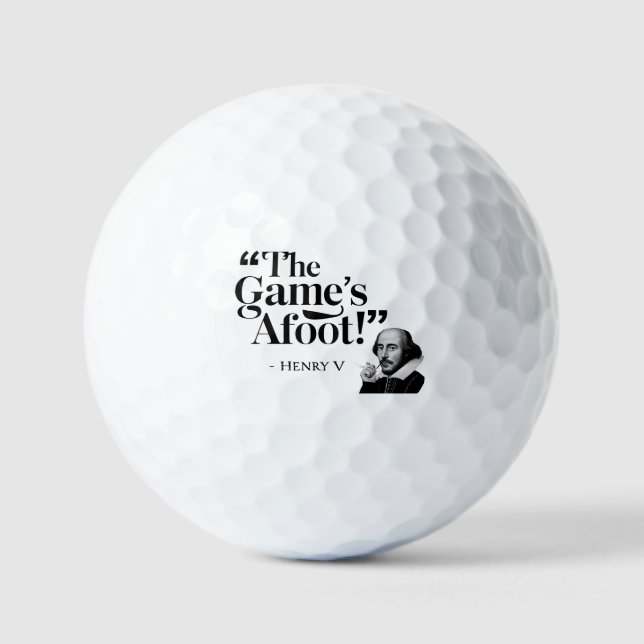 Balles De Golf Le jeu est Afoot ! - Swag Golfer (Recto)