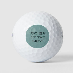 Balles De Golf Le Père Personnalisé de l'Épouse Vert Mer