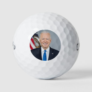 Balles De Golf Le président Joe Biden Portrait de la Maison Blanc