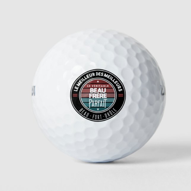 Balles De Golf Le véritable beau frère parfait (Devant)