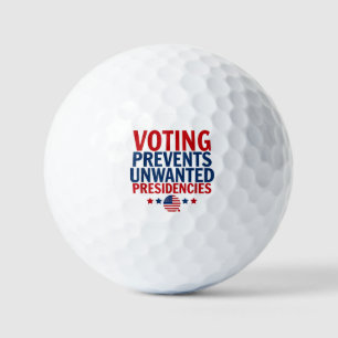 Balles De Golf Le vote empêche les présidences indésirables homme