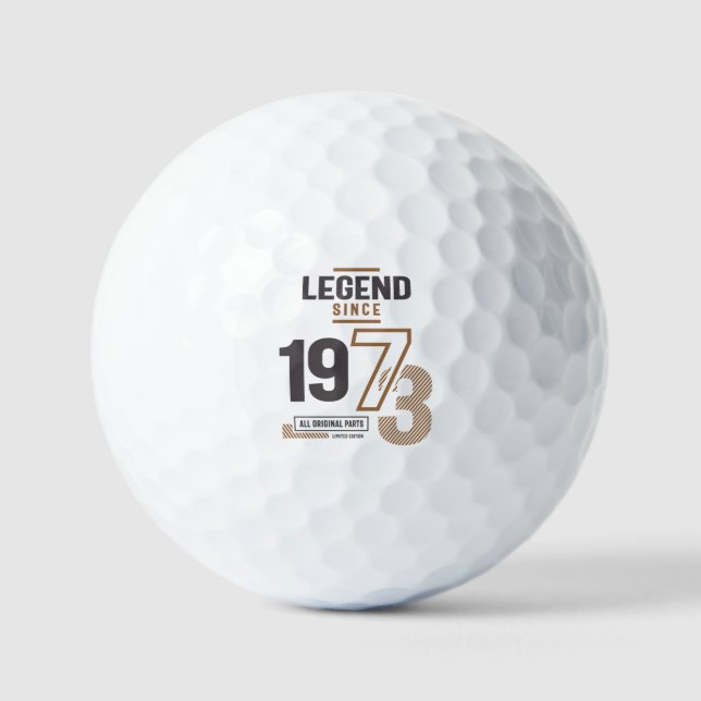 Balles De Golf Légende depuis 1973 50 anniversaire (Recto)