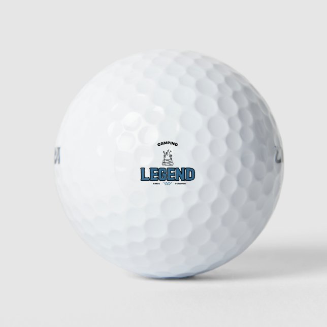 Balles De Golf Légende du camping depuis toujours (Devant)