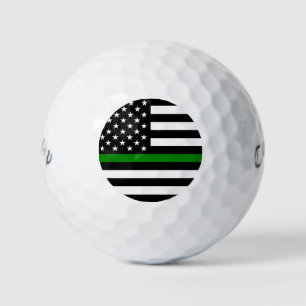 Balles De Golf Légère ligne verte : Anciens combattants patriotiq