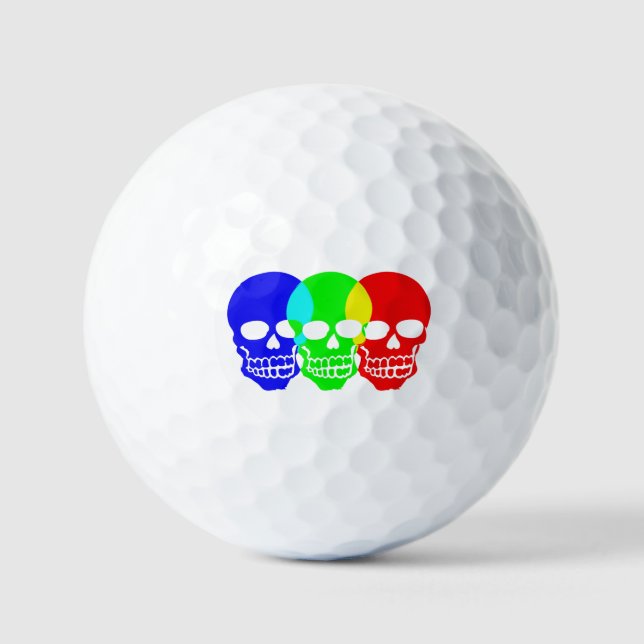 Balles De Golf Les Crânes (Recto)
