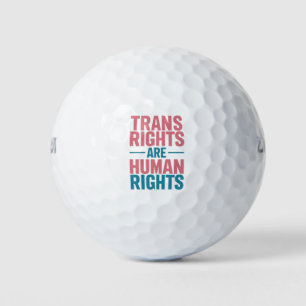 Balles De Golf Les droits trans sont des droits de l'homme Fierté