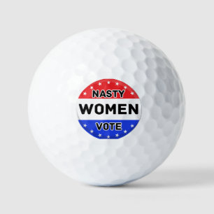 Balles De Golf Les Femmes Nasty votent Femmes puissance cadeau
