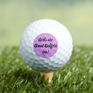 Balles De Golf Les filles sont aussi de grandes golfeuses Violet 