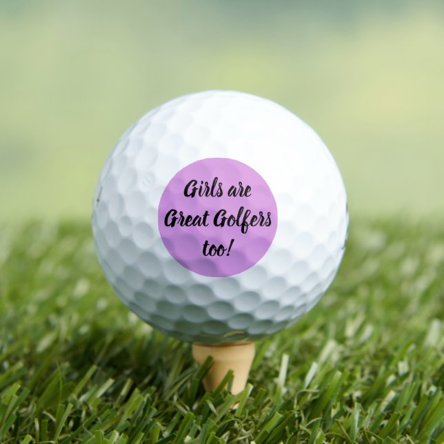 Balles De Golf Les Filles Sont De Grands Golfeurs Trop Violets Mi (T-shirt Insitu)