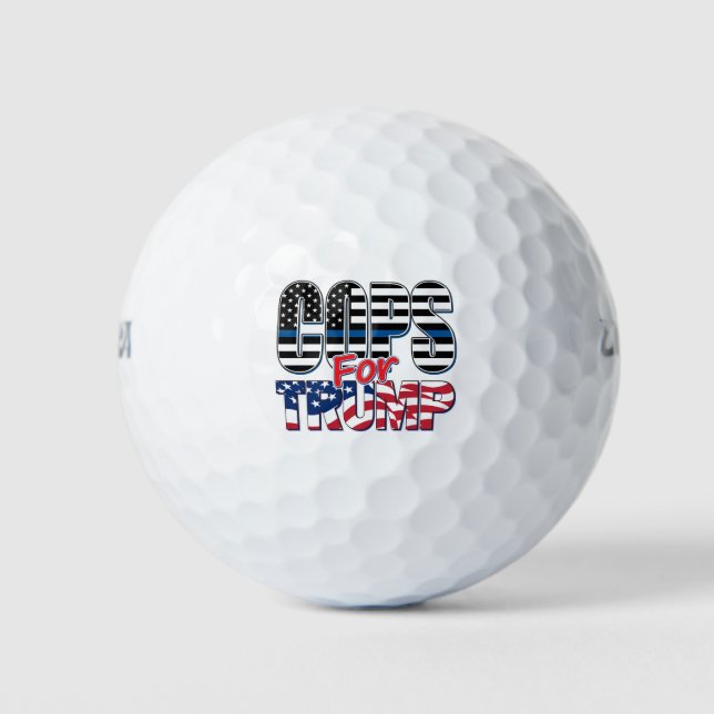 Balles De Golf Les flics contre Trump (Devant)