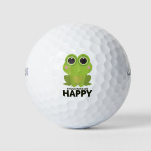 Balles De Golf Les grenouilles me rendent heureux