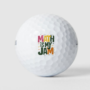 Balles De Golf Les maths funky sont mon truc premier jour de rent
