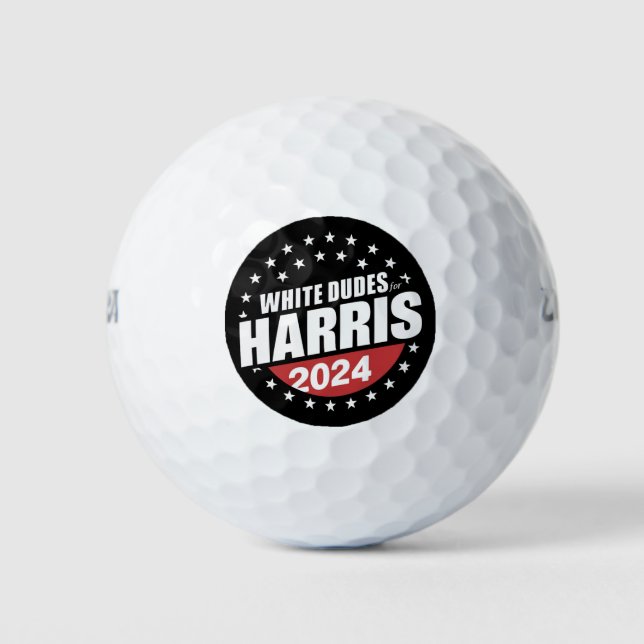Balles De Golf Les Mecs Blancs De L'Élection De Kamala Harris 202 (Devant)
