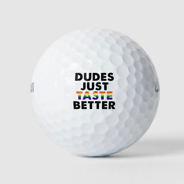 Balles De Golf Les mecs Goûtent une meilleure idée de cadeau Gay  (Devant)