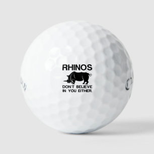 Balles De Golf Les rhinocéros ne croient pas
