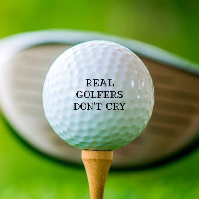 Balles De Golf Les vrais golfeurs ne pleurent pas Drôle (Créateur téléchargé)