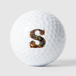 Balles De Golf Letter S Thanksgiving turkey style gift 