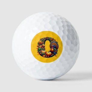 Balles De Golf Lettre cadeau de style Thanksgiving