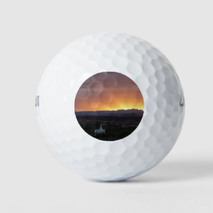 Balles De Golf Lever de soleil sur le paysage de St. George Utah
