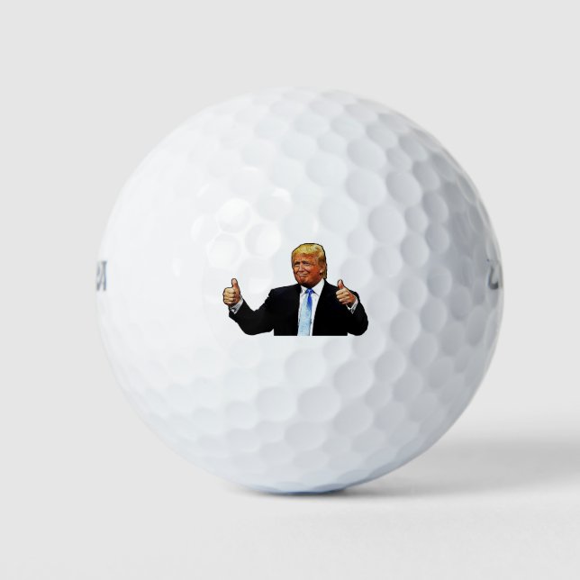 Balles De Golf Levez les pouces - Donald Trump (Devant)