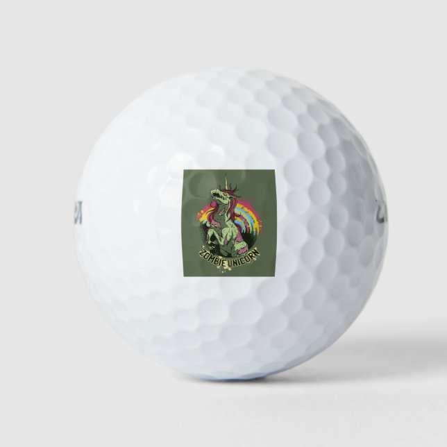 Balles De Golf licorne zombie (Devant)
