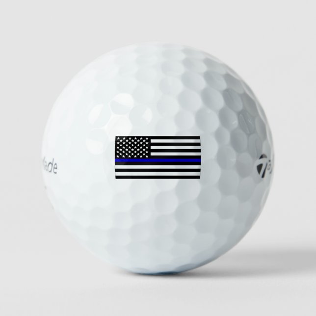 Balles De Golf Ligne bleue mince (Recto)