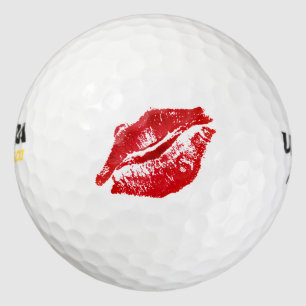 Balles De Golf Lipstick Lips Kiss Ladies Golf