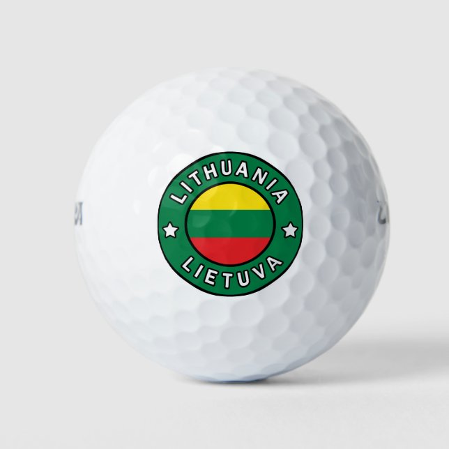 Balles De Golf Lituanie Lietuva (Devant)